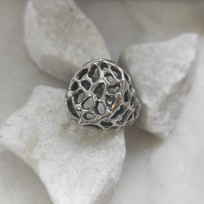 "Mars Collection Silver Ring"