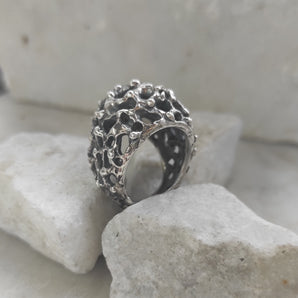 "Mars Collection Silver Ring"