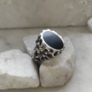 "Mars Collection Silver Ring"