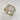 Gold ring in "Florentine Style", with natural diamonds