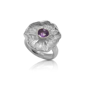 Silver Ring with Amethyst