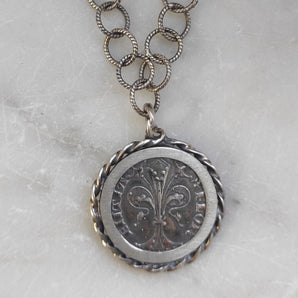 925‰ silver pendant with FIORINO